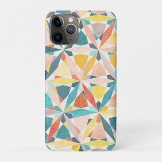 Dopamine Kaleidoscope Crystal Geometric Abstract iPhone 11 Pro Case