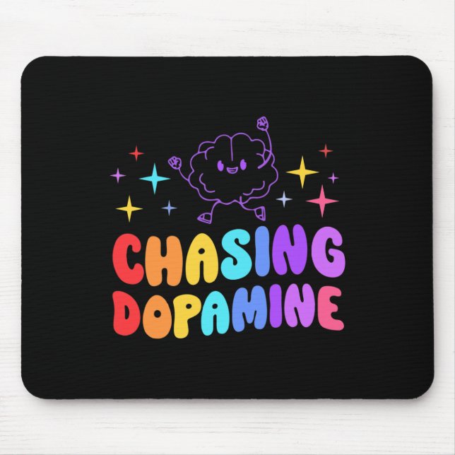 Dopamine Mental Health Aesthetic  Mouse Mat (Front)