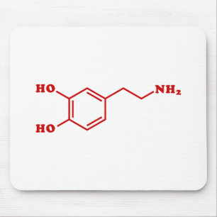 Dopamine Molecular Chemical Formula Mouse Mat