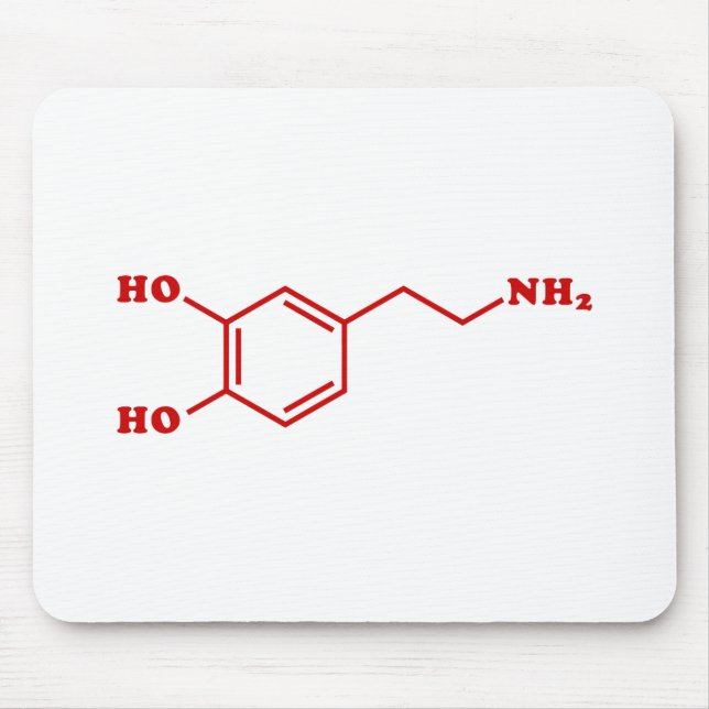 Dopamine Molecular Chemical Formula Mouse Mat (Front)