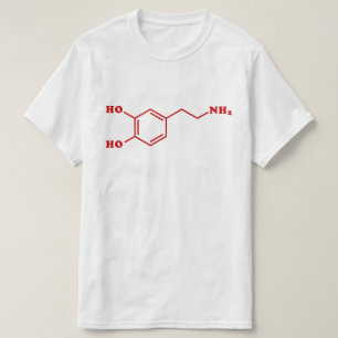 Dopamine Molecular Chemical Formula T-Shirt