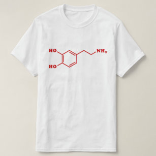Dopamine Molecular Chemical Formula T-Shirt