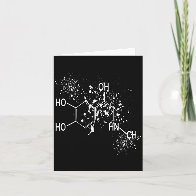 Dopamine Molecule Climber Science Bouldering Humor Card (Front)