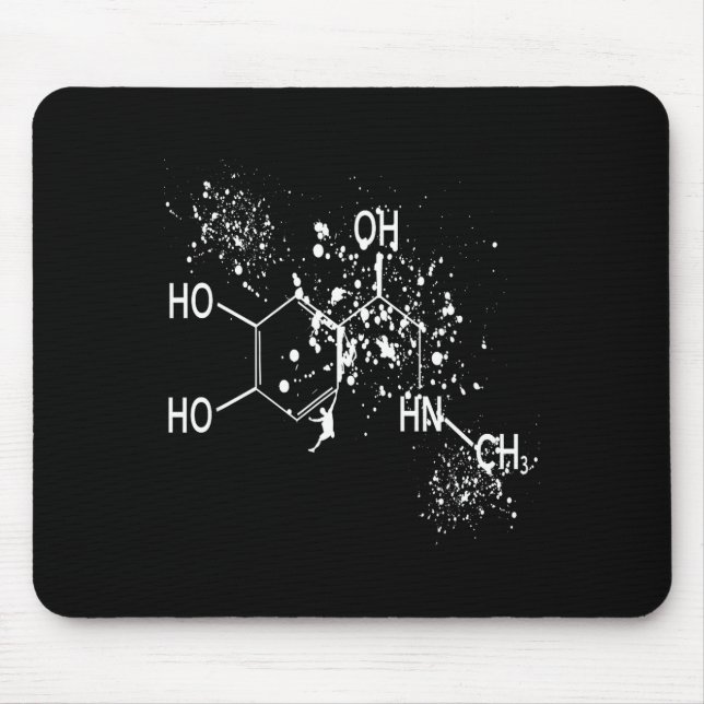 Dopamine Molecule Climber Science Bouldering Humor Mouse Mat (Front)