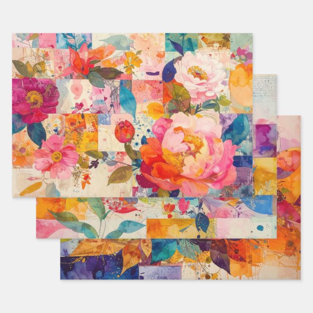 Dopamine Style Decoupage/Wrapping Paper (Set)