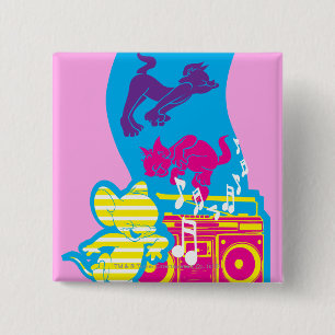 Dope Beats Happy Feets 15 Cm Square Badge