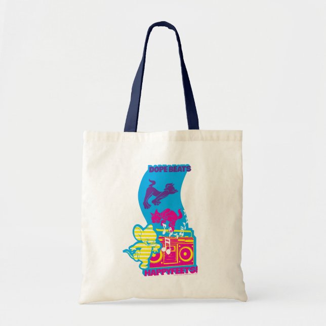 Dope Beats Happy Feets Tote Bag (Front)