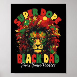 Dope Black Dad Black History Month  Poster