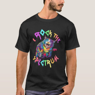 Dope I ROCK THE SPECTRUM Autism Dad Peace Love Kin T-Shirt