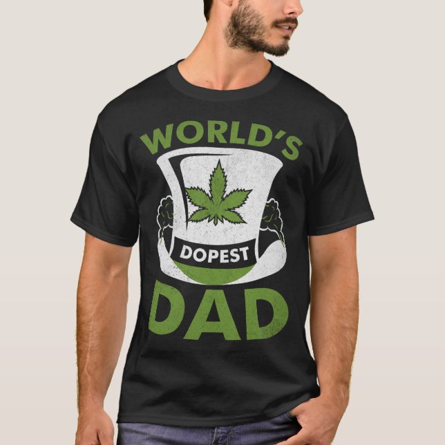 Dopes-Dad-Cannabis-Weed-TShirt T-Shirt (Front)