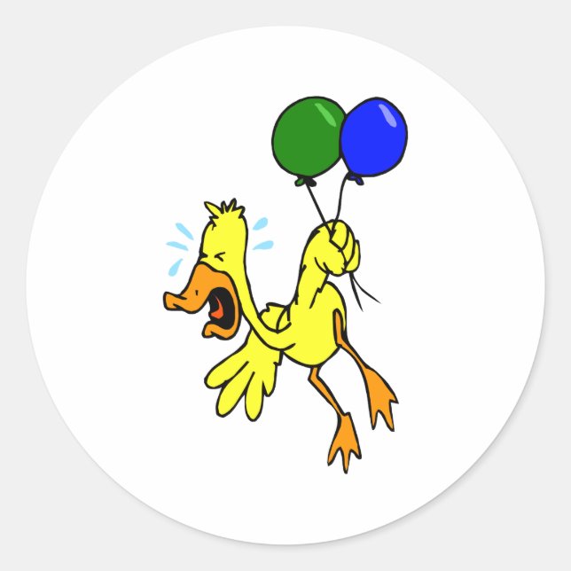 Dopey Duck Classic Round Sticker (Front)