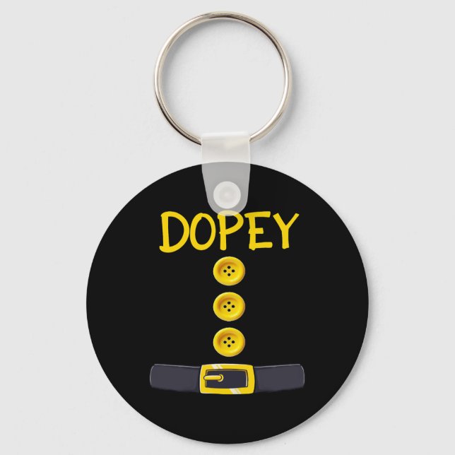 Dopey Dwarf Halloween Costume Colour Matching Dope Key Ring (Front)