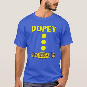 Dopey Dwarf Halloween Costume Colour Matching Funn T-Shirt