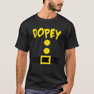 Dopey Halloween Dwarf Costume Color Matching T-Shirt
