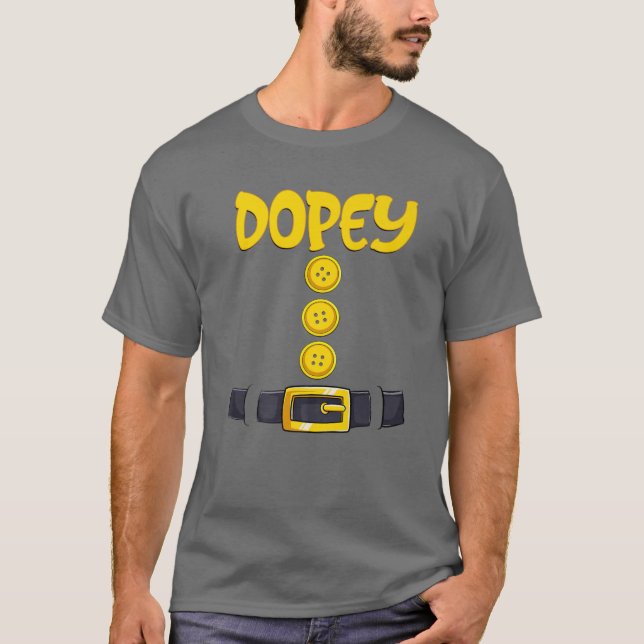 Dopey Halloween Dwarf Costume Color Matching T-Shirt (Front)