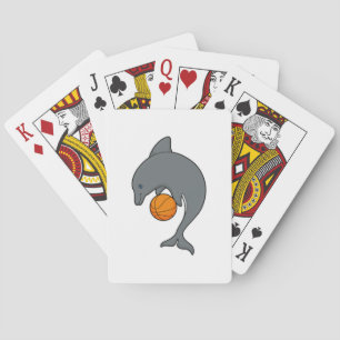 Dophin as Basketball player with Basketball Playing Cards