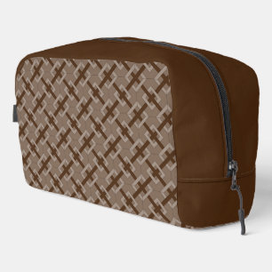 Dopp Kitt - Interwoven Diamonds in Brown Kit
