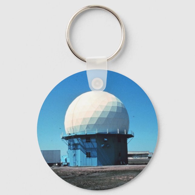 Doppler Weather Radar Station - Norman Key Ring (Front)