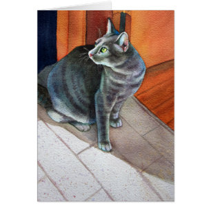 Dora, the Grey Tabby Cat,
