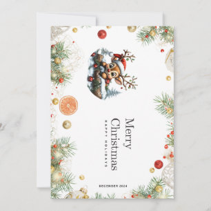 dorable Christmas Penguin with Presents Card