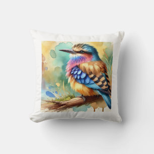Doradito Tucumano Bird 260824AREF140 - Watercolor Cushion