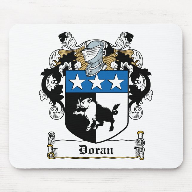 Doran Family Crest Mouse Mat (Front)