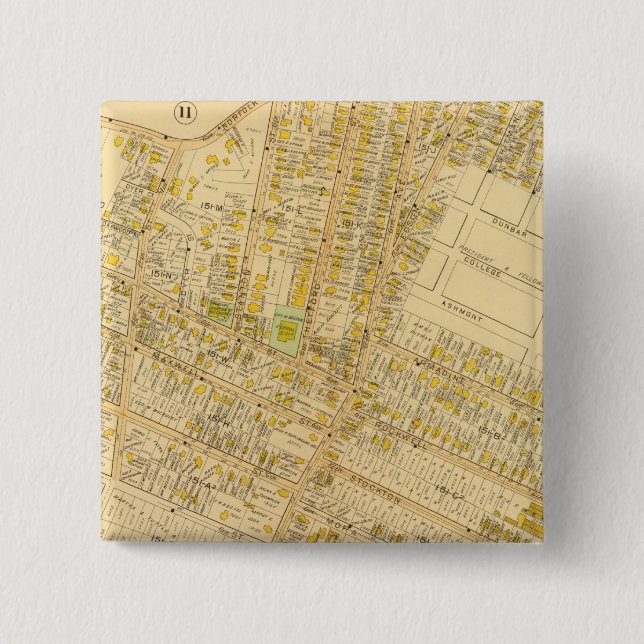 Dorchester, Massachusetts 15 Cm Square Badge (Front)