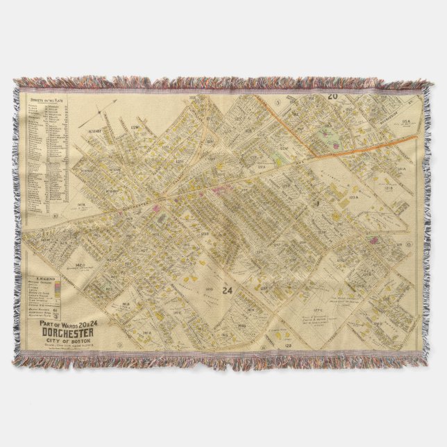 Dorchester, Massachusetts 2 Throw Blanket (Front)