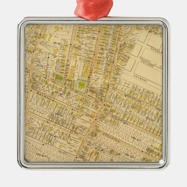 Dorchester, Massachusetts Metal Tree Decoration (Front)