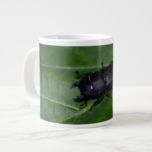 Dorcus parallelipipedus , the lesser stag beetle large coffee mug