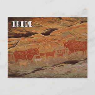 Dordogne Rock Art France Travel Postcard