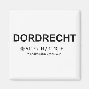 Dordrecht Coordinaten - Dordrecht Coordinates Magnet