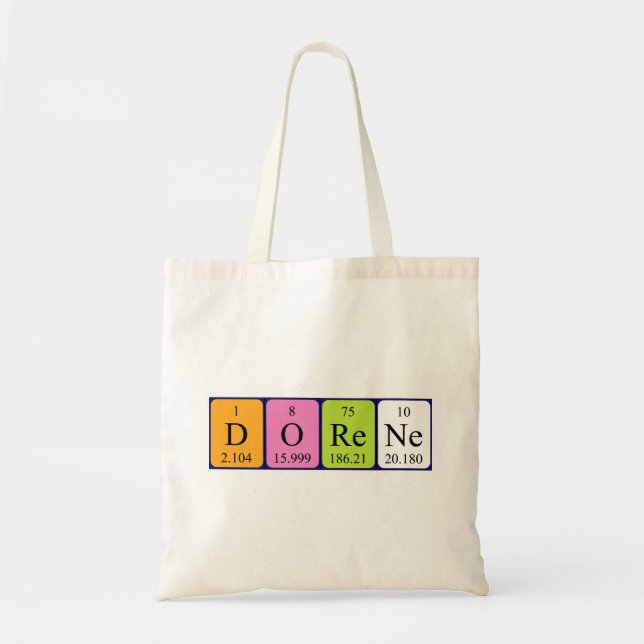 Dorene periodic table name tote bag (Front)