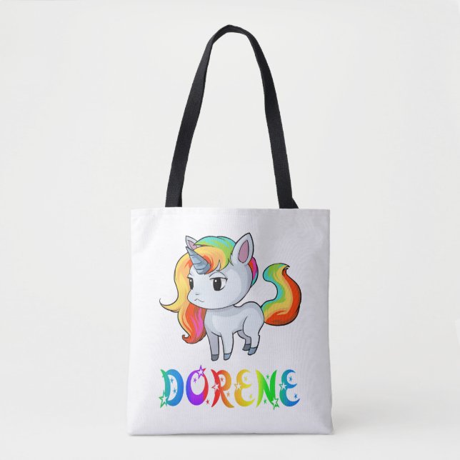 Dorene Unicorn Tote Bag (Front)