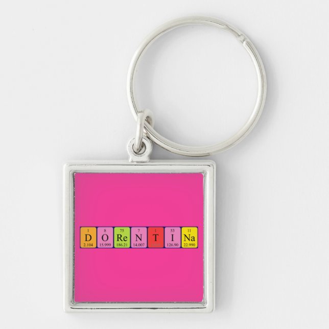 Dorentina periodic table name keyring (Front)