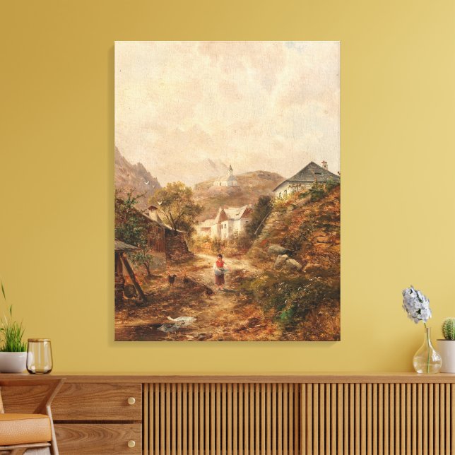 Dorf – Emil Barbarini Canvas Print (Insitu(LivingRoom))