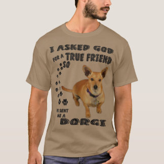 Dorgi Quote Mum, Dachshund Welsh Corgi Dad, Cute D T-Shirt