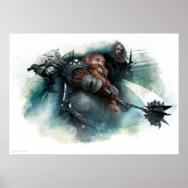 Dori, Bombur, & Oin Graphic Poster (Front)
