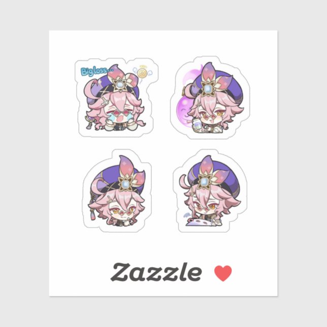 Dori Genshin Impact 4 Pack Sticker Sheet (Sheet)
