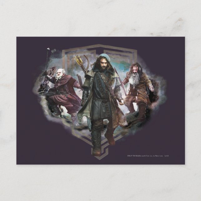 Dori, Kili, and Bifur Postcard (Front)