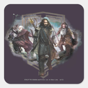 Dori, Kili, and Bifur Square Sticker