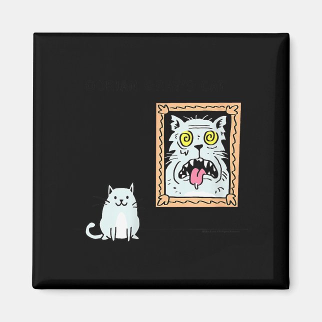 Dorian Gray's Cat Teeshirt From Skunkbear  Magnet (Front)