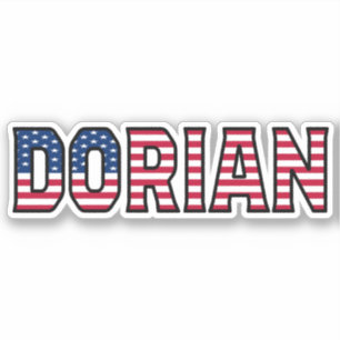 Dorian Name Vorname USA Sticker Stickerset