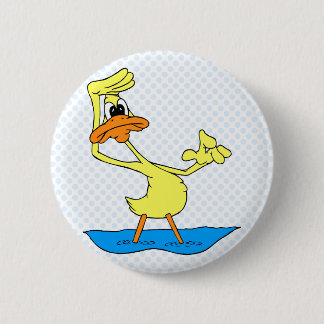 Doris Duck 6 Cm Round Badge