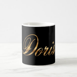 Doris gold Design Lettering Tasse Kaffeetasse Coffee Mug