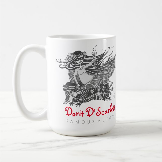 Dorit D'Scarlett Famous Author Coffee Mug (Left)