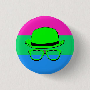 Dork Night Poly Pride Button