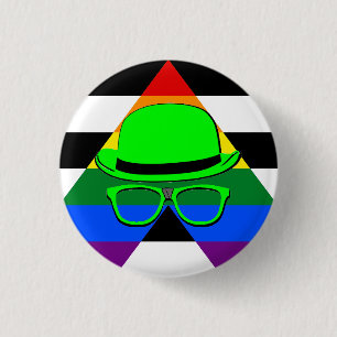 Dork Night Straight Ally Button