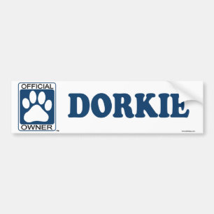 Dorkie Blue Bumper Sticker
