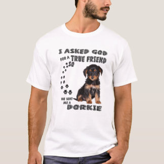 Dorkie Quote Mum, Doxie Yorkie Dad, Cute Doxie Yor T-Shirt